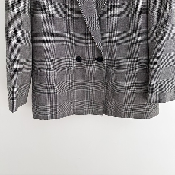 Vintage Pendleton Wool Plaid Blazer Made In USA Women's Size 10 - Picture 4 of 8